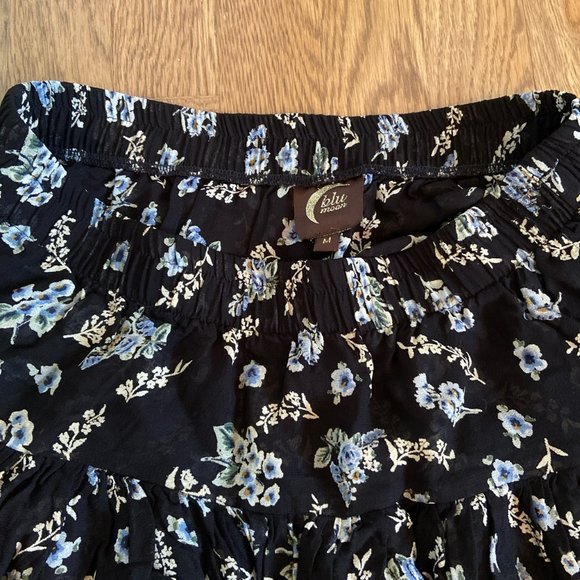 Planet blue blu moon tiered mini skirt - Picture 4 of 7